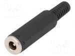 Гнездо за захранване за кабел PC-GP2.1/1  Щепсел; захранващ DC; мъжки; 5,5/2,1mm; 5,5mm; 2,1mm; прав